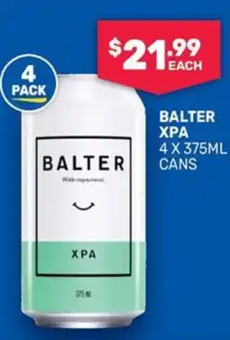 Bottlemart Balter XPA offer