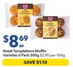 Ritchies Great Temptations Muffin Varieties offer
