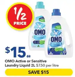 Ritchies OMO Active or Sensitive Laundry Liquid offer