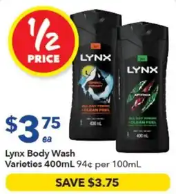 Ritchies Lynx Body Wash Varieties offer