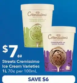 Ritchies Streets Cremissimo Ice Cream Varieties offer