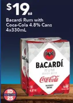 Ritchies Bacardi Rum with Coca-Cola offer