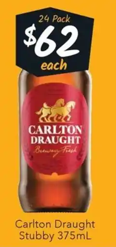 Ritchies Carlton Draught Stubby offer
