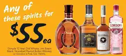 Ritchies Dimple 12 Year Old Whisky, Jim Beam Black, Skrewball Peanut Butter Whiskey or Gordon's Pink Gin offer