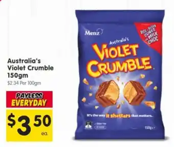Menz Australia's Violet Crumble