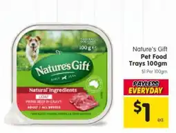 Spar Nature's Gift Pet Food Trays offer