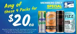 Ritchies Absolut Vodka Sprite offer