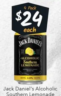 Ritchies Jack Daniel's Alcoholic Southern Lemonade offer
