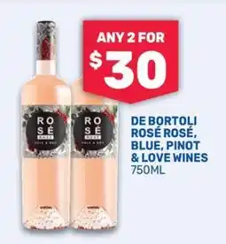 Bottlemart De Bortoli Rosé Rosé, Blue, Pinot & Love Wines offer