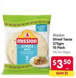 Spar Mission Street Tacos offer