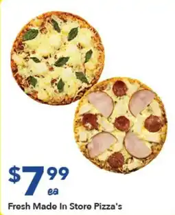 Ritchies Fresh Made In Store Pizza's offer