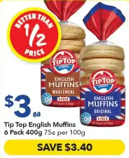 Ritchies Tip Top English Muffins offer