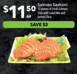Ritchies Salmon Sashimi offer