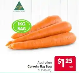 Spar Australian Carrots 1kg Bag offer