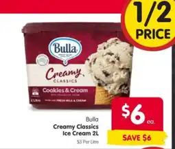 Spar Bulla Creamy Classics Ice Cream offer