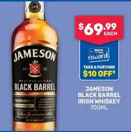 Bottlemart Jameson Black Barrel Irish Whiskey offer