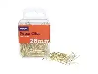 Officeworks J.Burrows 28mm Paper Clips Gold 180 Pack offer