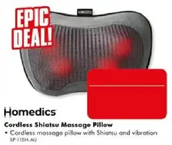 Homedics Cordless Shiatsu Massage Pillow