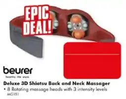 The Good Guys beurer Deluxe 3D Shiatsu Back and Neck Massager offer