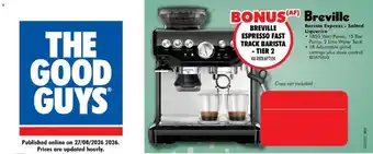 The Good Guys Breville Barista Express - Salted Liquorice offer