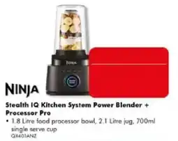 The Good Guys Ninja Stealth IQ Kitchen System Power Blender + Processor Pro offer