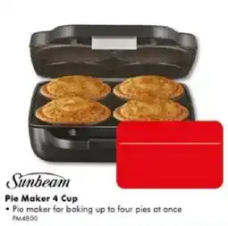 The Good Guys Sunbeam Pie Maker 4 Cup offer