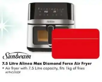 Sunbeam 7.5 Litre Alinea Max Diamond Force Air Fryer