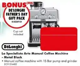 The Good Guys DeLonghi La Specialista Arte Manual Coffee Machine - Metal Black offer
