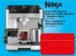 The Good Guys Ninja Luxe Cafe Manual Espresso Coffee Machine - Stainless Steel offer