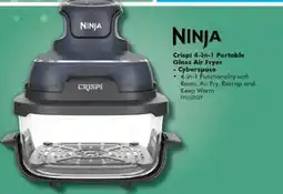 The Good Guys Ninja Crispi 4-in-1 Portable Glass Air Fryer - Cyberspace offer