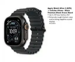 The Good Guys Apple Watch Ultra 3 (GPS) + Cellular 49mm - Black Titanium Black Ocean Band offer