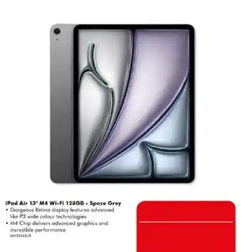 IPad Air 13" M4 Wi-Fi 128GB - Space Grey