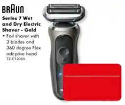 The Good Guys BRAUN Series 7 Wet and Dry Electric Shaver - Gold offer