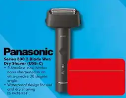 The Good Guys Panasonic Series 300 3 Blade Wet/Dry Shaver (USB-C) offer