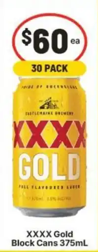 IGA XXXX Gold Block Cans offer