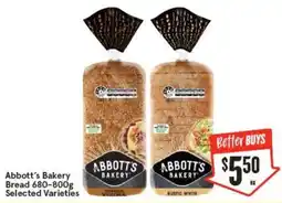IGA Abbott's Bakery Bread offer