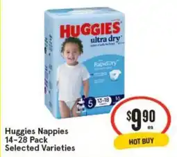 IGA Huggies Nappies Selected Varieties offer