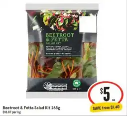 IGA Beetroot & Fetta Salad Kit offer