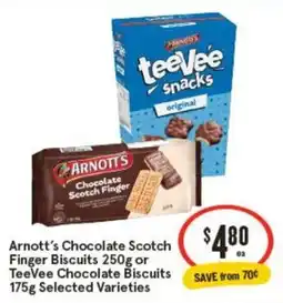 IGA Arnott's Chocolate Scotch Finger offer