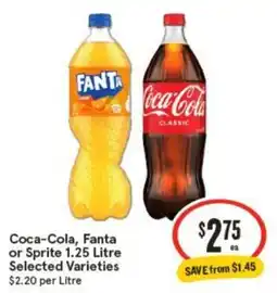 IGA Coca-Cola, Fanta or Sprite Selected Varieties offer