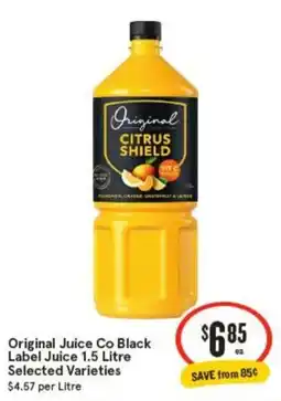 IGA Original Juice Co Black Label Juice offer