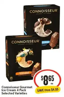 IGA Connoisseur Gourmet Ice Cream offer