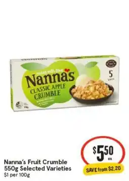 IGA Nanna's Fruit Crumble offer