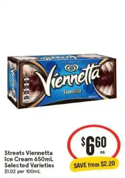 IGA Streets Viennetta Ice Cream offer