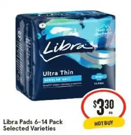 IGA Libra Pads Selected Varieties offer