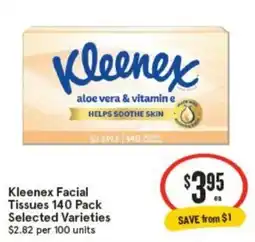 IGA Kleenex Facial Tissues Selected Varieties offer