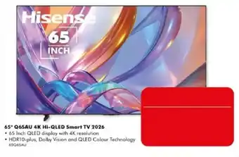 Hisense 65" Q6SAU 4K Hi-QLED Smart TV 2026