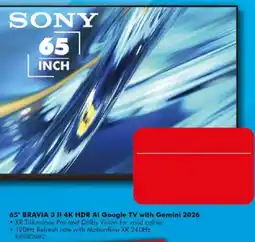 The Good Guys Sony 65" BRAVIA 3 II 4K HDR AI Google TV with Gemini 2026 offer
