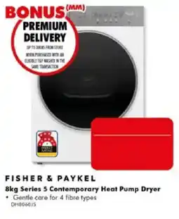 The Good Guys Fisher & Paykel 8kg Series 5 Contemporary Heat Pump Dryer offer