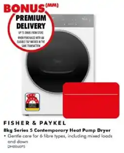 The Good Guys Fisher & Paykel 8kg Series 5 Contemporary Heat Pump Dryer offer